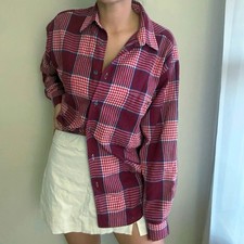 Vintage 90s Levi's Sutter Creek Red Flannel grunge granola streetwear outdoors