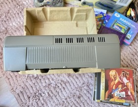 SEGA Saturn HST-3210 NTSC-J BOXED + 4 Games + New Saroo Card 128gb, REGION FREE!