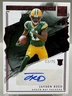 2023 Panini Impeccable Rookie Autographs Jayden Reed #RA-15 Red /75 Packers
