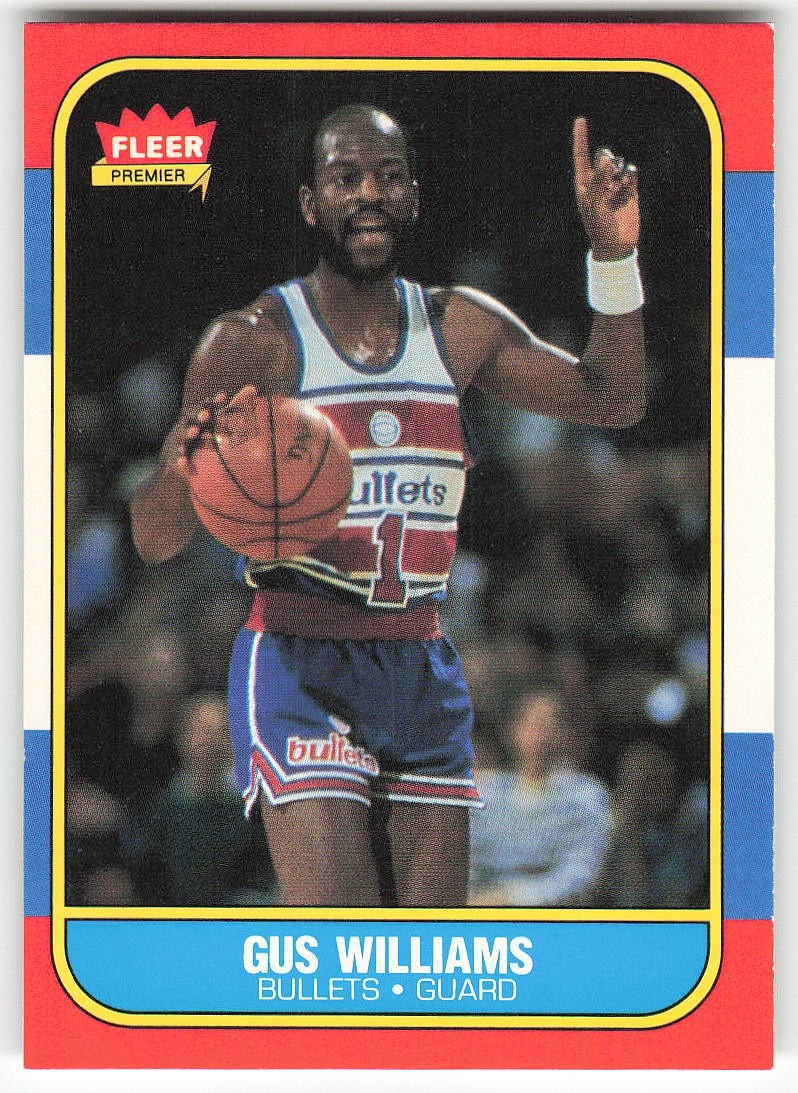 1986-87 Fleer #124 Gus Williams BASKETBALL Washington Bullets