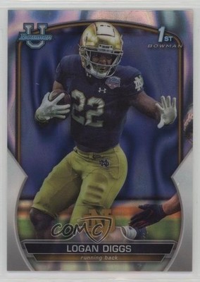 2022 Bowman U Chrome Lava Refractor 81/100 Logan Diggs #38 0c6