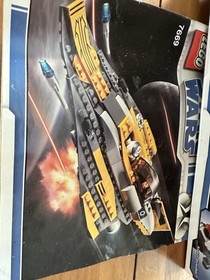 LEGO Star Wars 7669 Anakin's Jedi Starfighter Box Instructions Minifigures 153pc