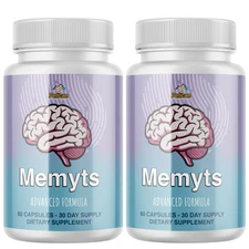 Memyts- Brain Support- 2 Bottles- 120 Capsules
