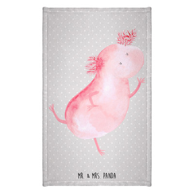 Handtuch Axolotl Tanzen - Geschenk Freudig Baumwollhandtuch baumwolle Lurch
