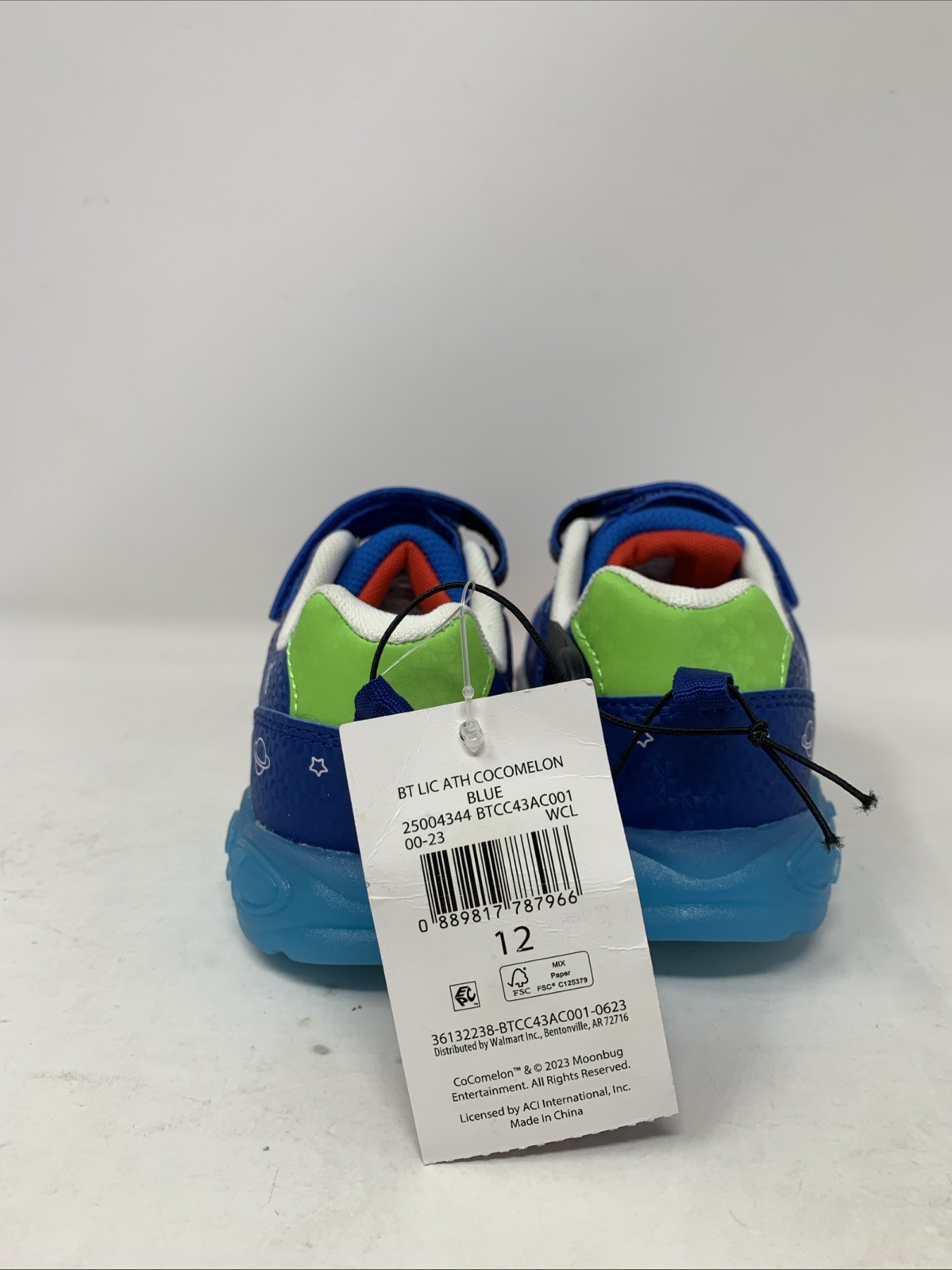 Cocomelon Toddler Boys Light Up Athletic Sneakers Size 12 (b3) image 3
