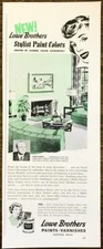 1952 Lowe Brothers Dayton OH PRINT AD Stylist Paint Colors Faber Birren Color Co