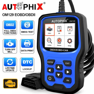 AUTOPHIX OM129 OBD2 Scanner Code Reader Check Engine Light Auto Diagnostic Tool
