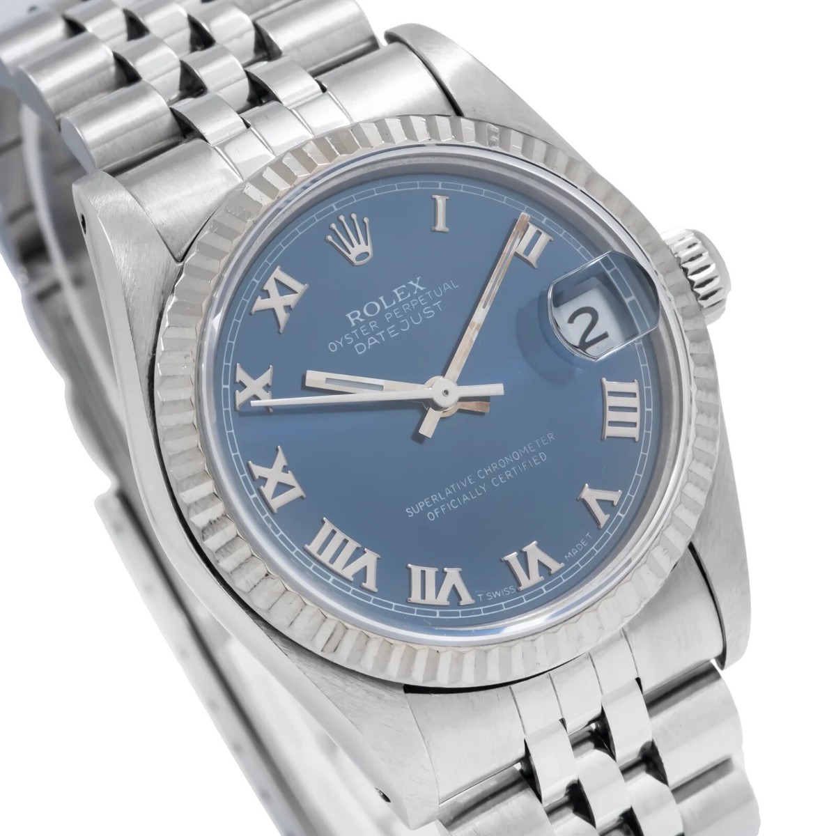 Rolex Datejust 31mm Blue Roman Dial Steel Jubilee Bracelet - 68274