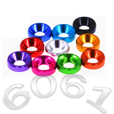 #ad #ad M4 M5 M6 M8 Countersunk Washers Alu Anodizing Solid Gasket Washer For Bolt Screw $56.19