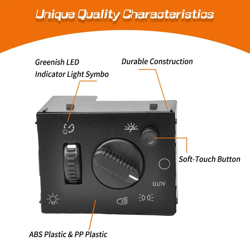 ✅✅Headlight Switch & Fog Light Switch For 2003-2007 Chevy Silverado GMC Sierra - Image 4 of 4