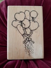 Confetti Balloons Bunch U117 Wood Mounted rubber stamp by D.O.T.S.