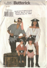6295 Butterick Pirate Peasant Costume Child/Boys/Girls XS/S/M/L Uncut FF