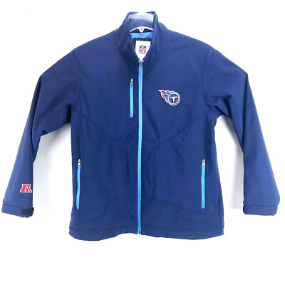 Tennessee Titans Softshell Full zip Jacket Blue Mens Large &hellip;