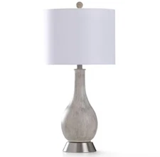 2 pk - StyleCraft Steel 28" Aged Egg Shell Painted Base with Steel Metal Base