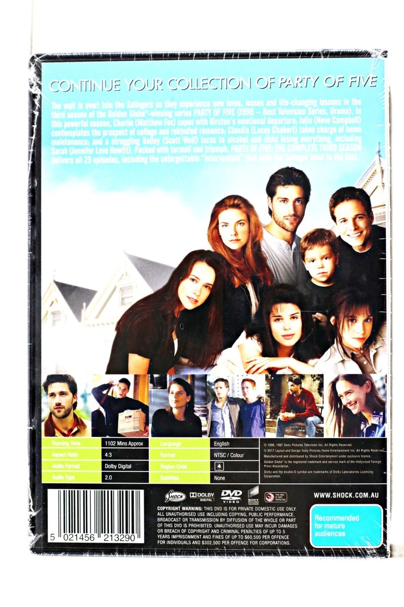 その他 Party of Five: Third Season [DVD] Party of Five - The Third Season 3 Three 3rd (DVD, 2008, 5