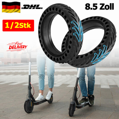 1/2 Stk Vollgummi Reifen E-Scooter 8,5 Zoll für Xiaomi M365 1S Pro Pro2 Soflow