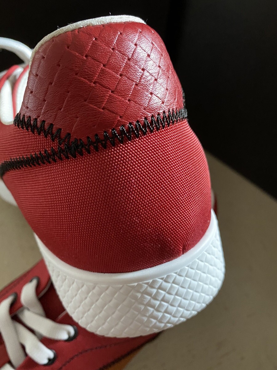 NIB $650 Bottega Veneta Men Canvas/Leather Sneaker Shoes