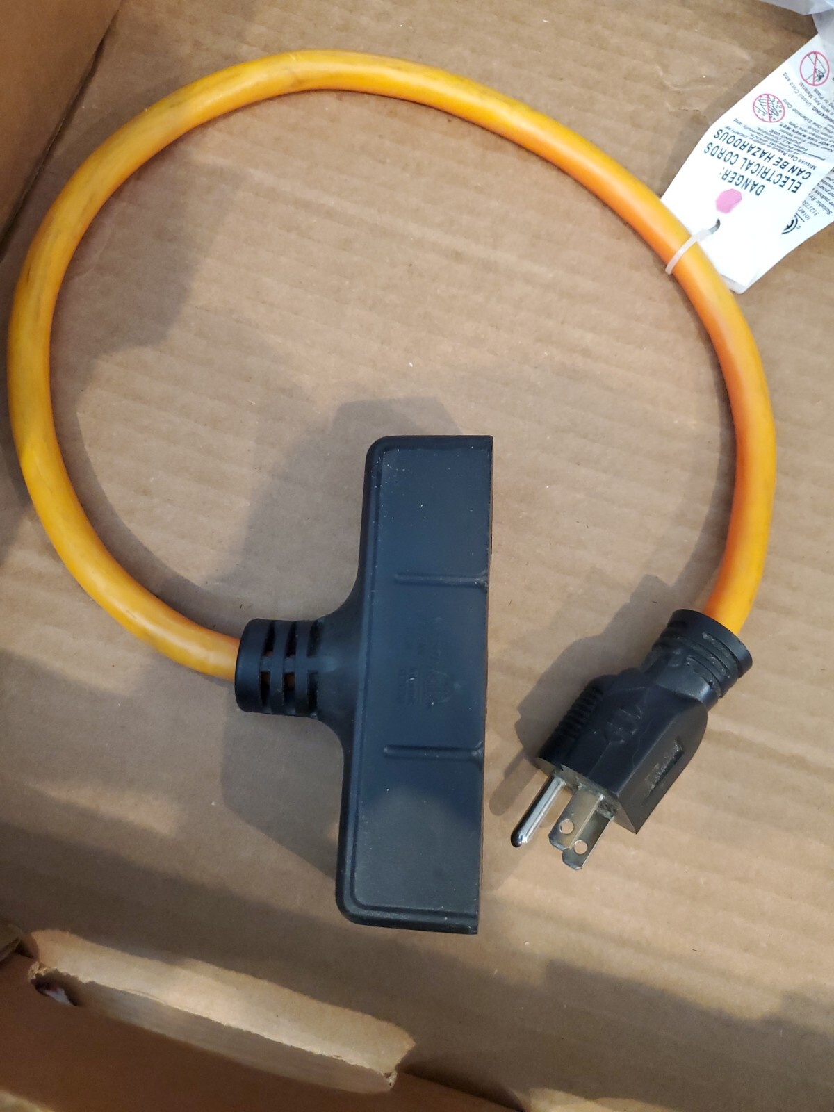Intertek Extension Cord with 3 Outlet (2FT) 15A/125vac/1875W eBay