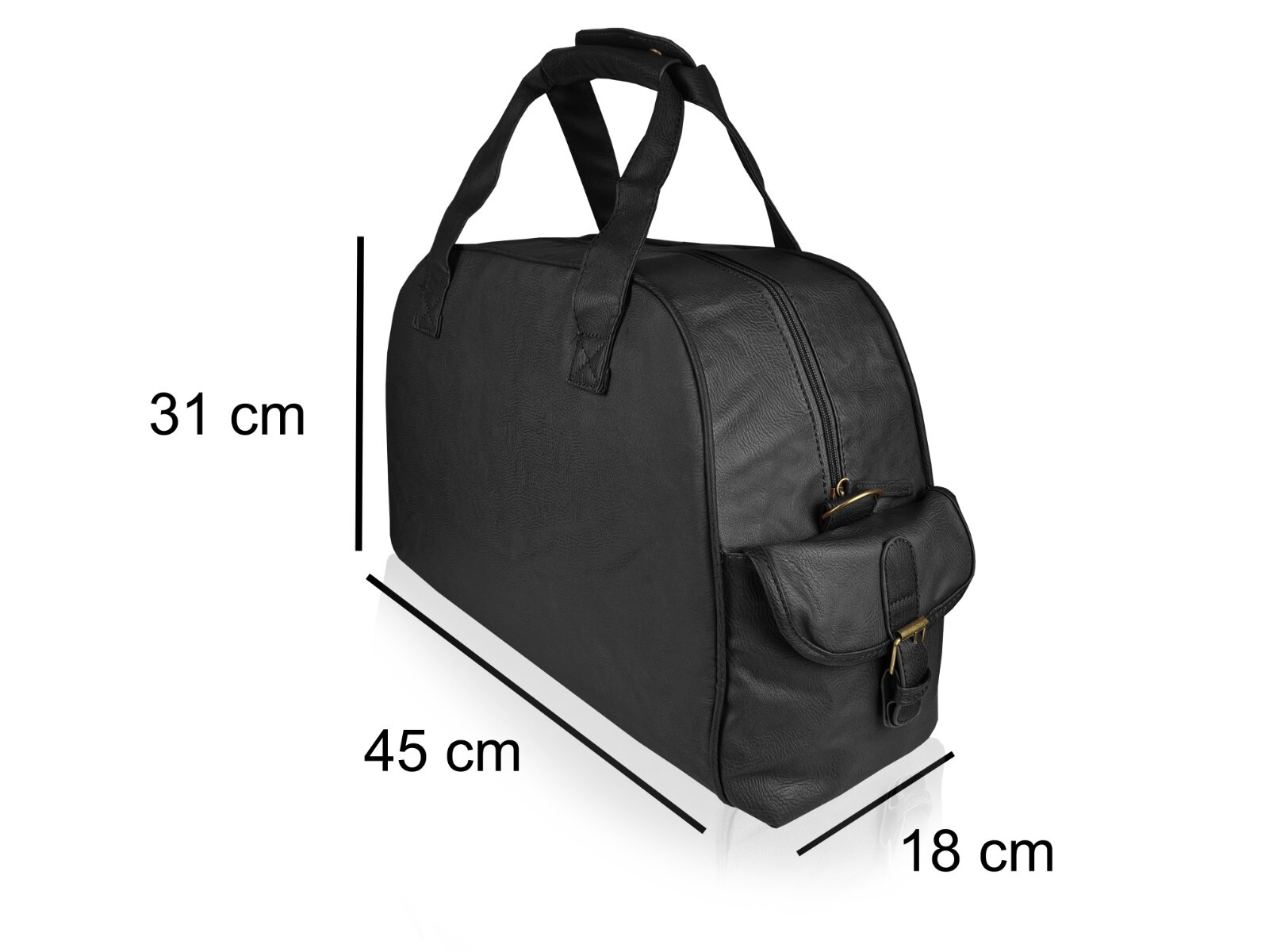 Mens Gym Kit Bag Travel or Sports Holdall Pu Leather Mans Duffle Bags