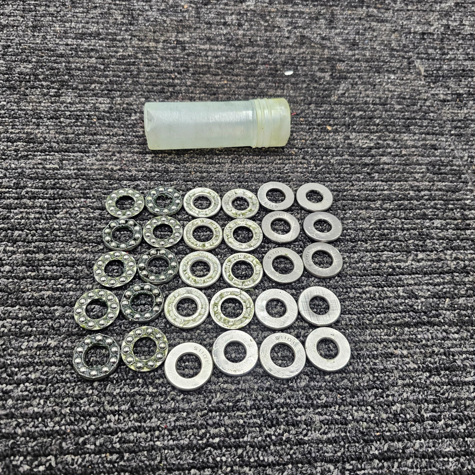 Thrust 30pc Ball Bearing 51101 12x26x9mm High Carbon Steel Washer Silver