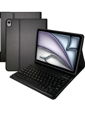 Tastatur Hülle für iPad Air 11 Zoll Case Kabellos Abnehmbar Folio Tastatur Cover