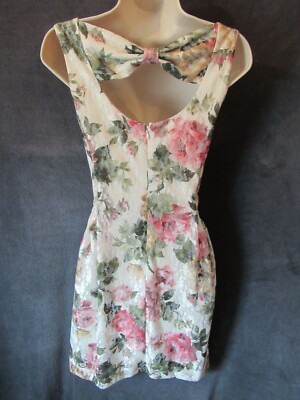 Jessica Howard Ivory Lace Floral Shimmer Open Back Sleeveless Mini Dress 10P | eBay Jessica Howard Ivory Lace Floral Shimmer Open Back Sleeveless Mini Dress 10P | eBay
