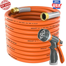 Garden Hose 50 ft x 5/8 in Heavy Duty Durable Lightweight Flexible Water Hose
