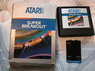 Super Breakout (Atari 5200, 1982) Box, Overlay  TESTED