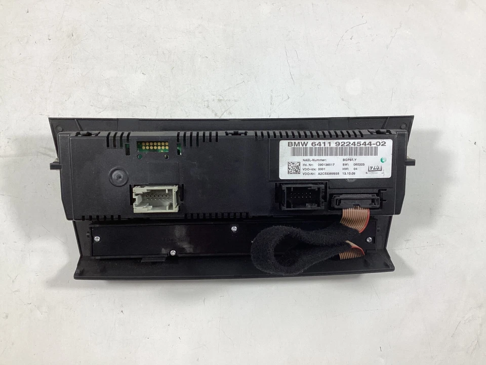 2008-2013 BMW 328I Ac Heater Temperature Climate Control Panel 6411 9224544 OEM. - Image 3 of 4