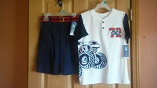 Boy's Size 10, 365 Kids from Garanimals, Shirt and Cargo Shorts, NWT