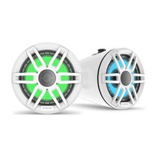 Fusion XS-FLT652SPW 6.5" Marine Wake Tower Speakers w/ RGB LED Light White Pair