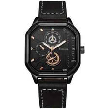 Luxury Men Watch Black Quartz Wristwatch Busi...