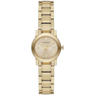 NEW BURBERRY WOMENS WATCH BU9227 STAINLESS STEEL GOLD STRAP & GOLD