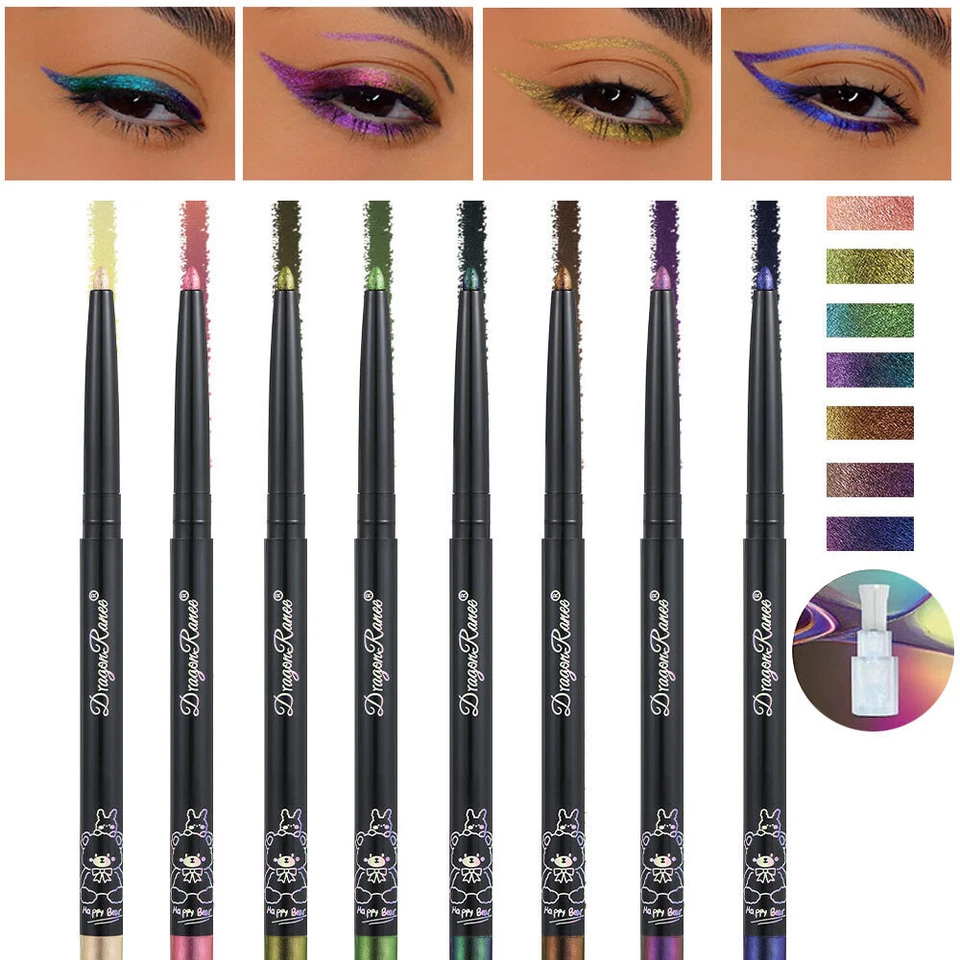 Multi Chrome Highlights Colorful Eyeliner Eye Liner Gel Pencil Waterpoof Lasti √ - Image 4 of 4