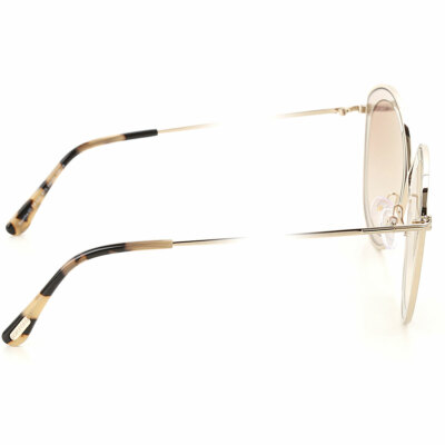 Tom Ford Sascha-02 TF 604 47G Rose Gold Sunglasses Light Grey Gradient Lenses Tom Ford Sascha-02 TF 604 47G Rose Gold Sunglasses Light  main image 4