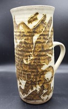 STONEWARE DRAGON PITCHER JUG VASE, HEIGHT 23CMS