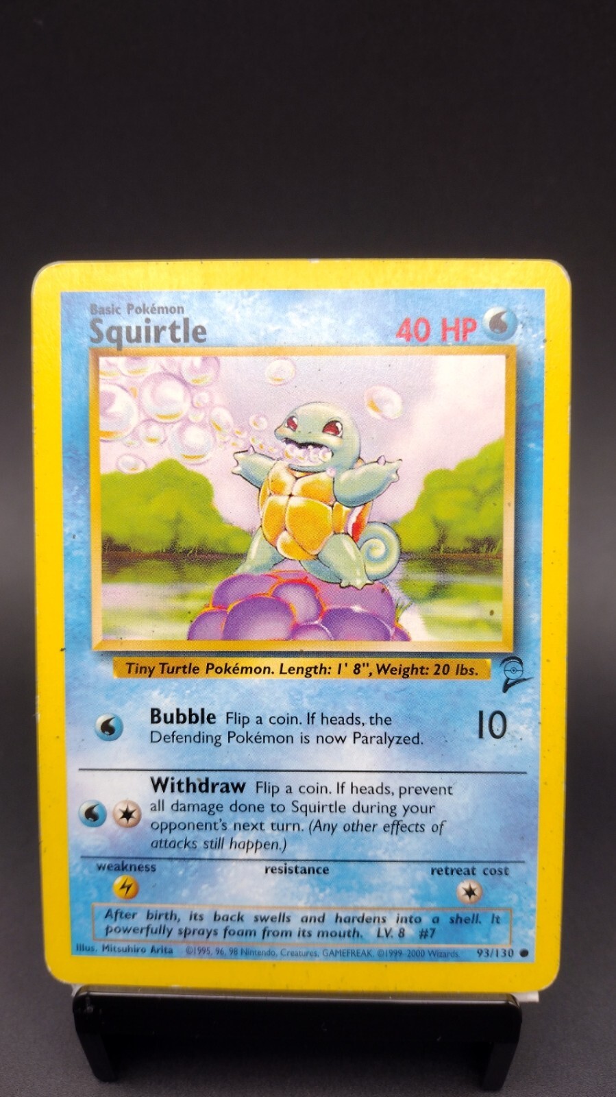 Pokemon TCG - Base Set 2 - Squirtle 93/130 - LP