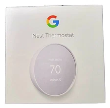 Google Nest Smart Thermostat, Snow - GA01334-US