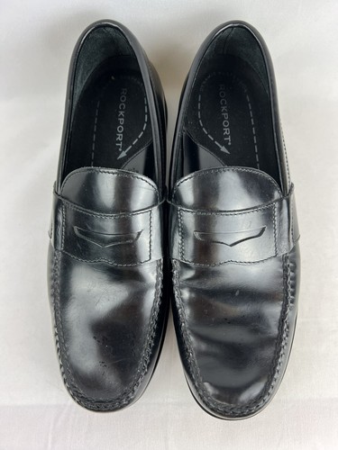 Rockport Black Penny Loafers Dress Shoes Slide On Men 10N Dynamic  Suspension | eBay