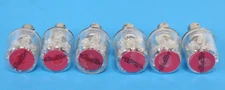 LOT OF 6 LEDTRONICS STL608-01-01 CLUSTER LAMPS RED 24V