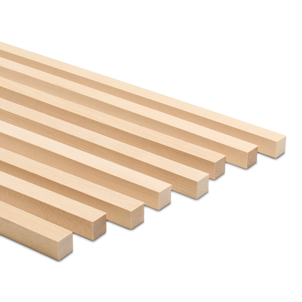 Wood Square Dowel Rods 5/8  x 36