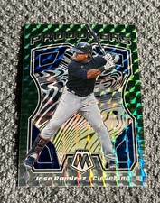 2021 Panini Prizm Mosaic Producers Jose Ramirez #P2 Green Mosaic Cleveland