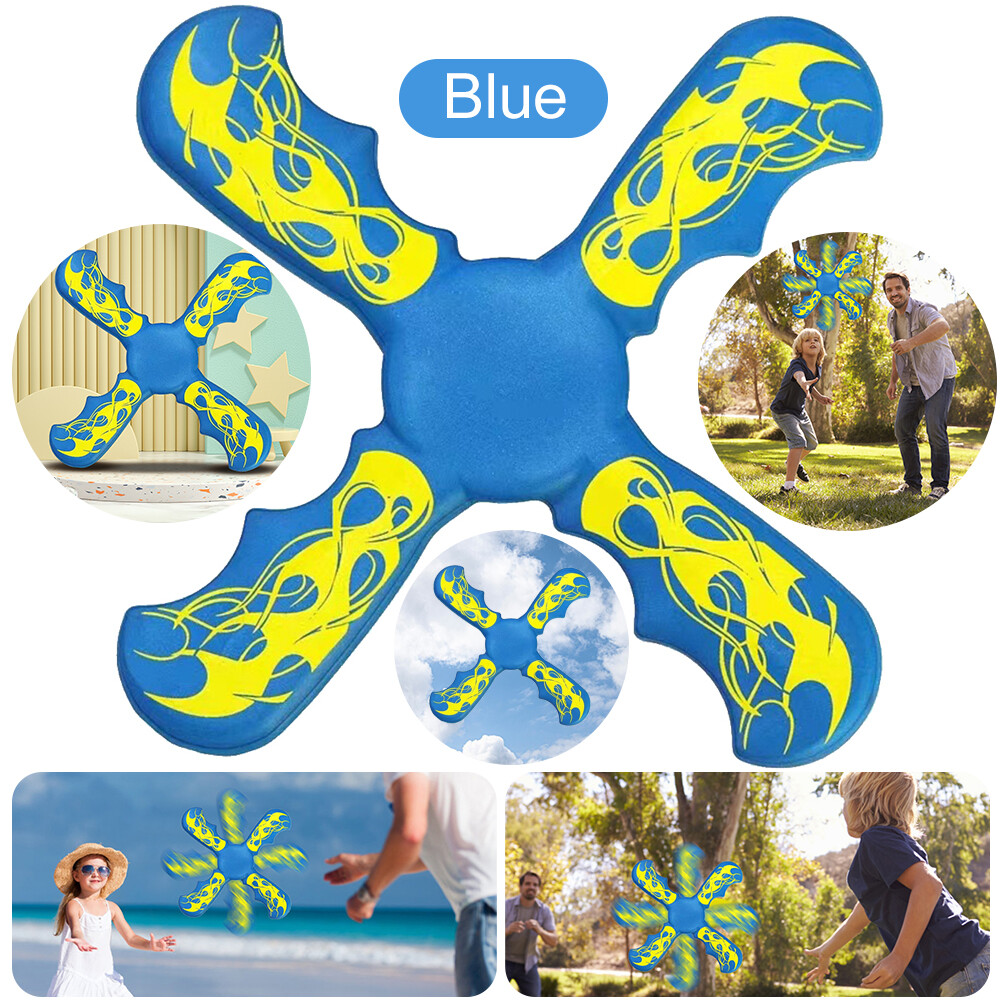 3 Bladed Boomerang Threebladed Boomerang Toy Funny Toddler Toys (Blue