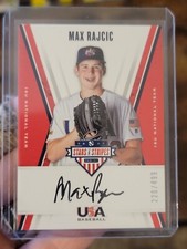 Max Rajcic 2019 Stars And Stripes 18U National Team On Card Auto /499