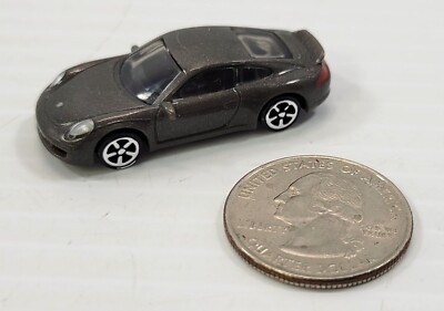 *B6) Ferrero Kinder Surprise Egg Silver Porsche 911 Carrera Mini Toy