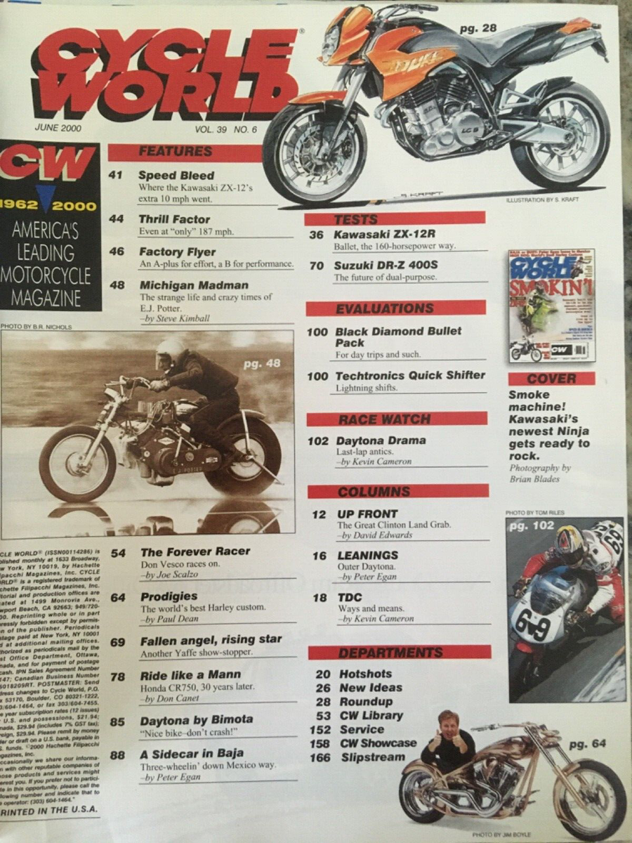 Cycle World June 2000 | eBay