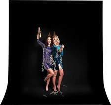 Backdrop for Photography, Dual-Size Dual-Pocket Design Photo 10x20ft Black
