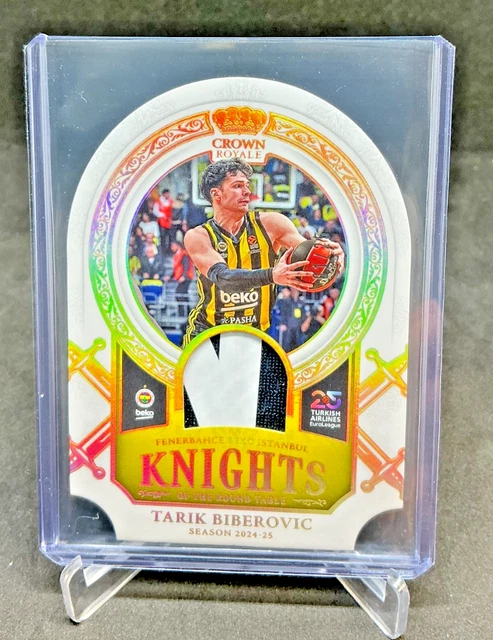 2024/25 Crown Royale Euroleague Knights TARIK BIBEROVIC Gold Die-Cut Patch 01/25