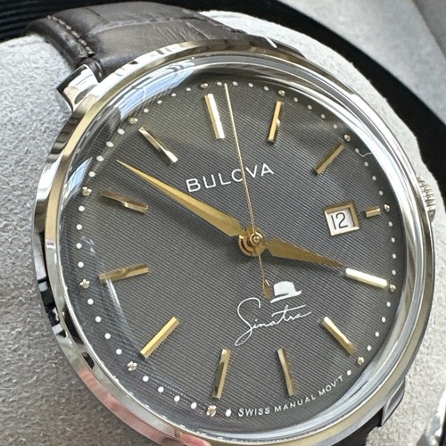Bulova 96B345 Frank Sinatra "Best Is Yet To Come" Automatic Watch Box & Tags