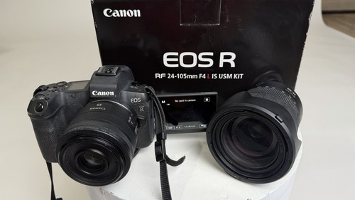 Canon EOS R Digital Camera RF 24-105mm F4 L IS USM Kit 30.3MP + 35mm Prime lens